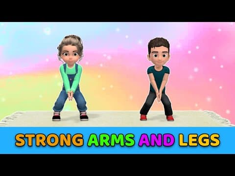 STRONG ARMS + STRONG LEGS WORKOUT FOR KIDS