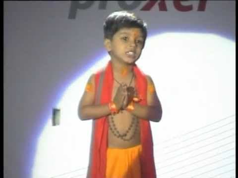 3.5 Year child Recites Sanskrit Shlokas on Live Stage Performance