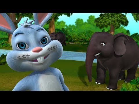 The Clever Rabbit and the Elephant Kahaniya | Hindi Stories for Children | Infobells