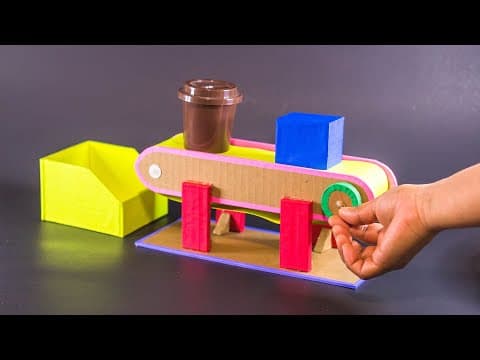 School Science Projects | Conveyor Belt Working Model
