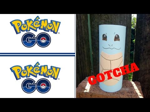 Pokemon Go - How to Make a Toilet Roll Squirtle - Toilet Paper Roll Crafts