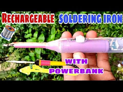 How To Make Rechargeable Soldering Iron At Home / using pencil / homemade soldering iron