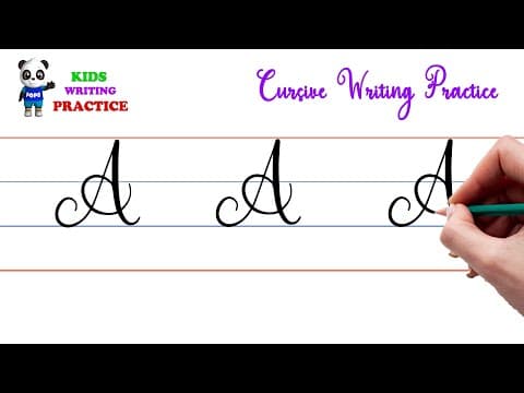 How to write in cursive - cursive writing capital letters - cursive writing practice