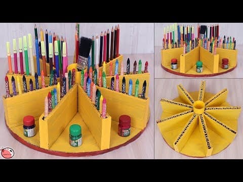 WOW !! What an Creative Pen Stand || Best Out of Waste Idea || Do it YourSelf Desk Organizer