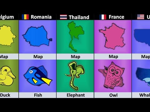 If Different Countries Maps Were Animal