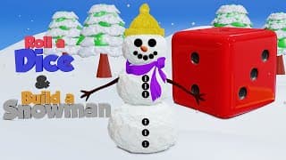 Roll a snowman|Roll a SNOWMAN dice game|How to Build a Snowman