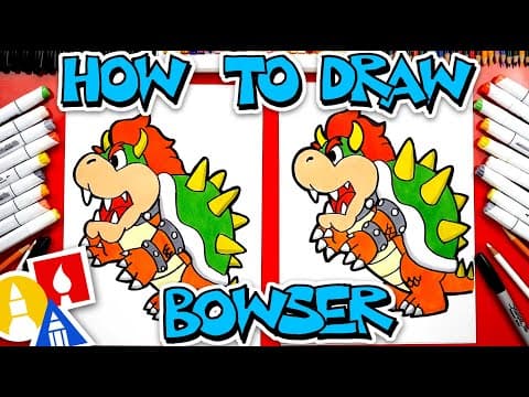 How to draw bowser