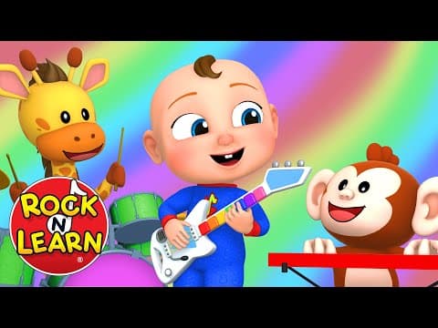 Learn Colors in English with Baby Bradley | Preschool and Kindergarten Colors Video | Rock ‘N Learn
