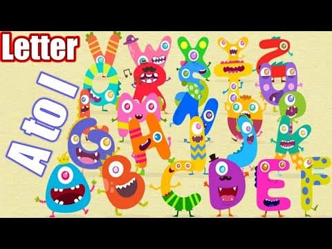 Alphabets Monster - Hungry A to I