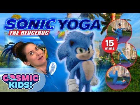 Sonic The Hedgehog | A Cosmic Kids Yoga Adventure! 🔵 💨 Sonic Videos for Kids