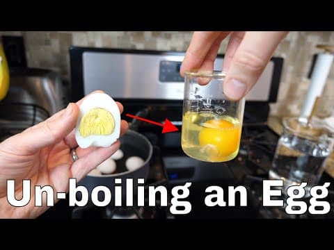 Is it Possible to Unboil an Egg? The Amazing Uncooking Experiment