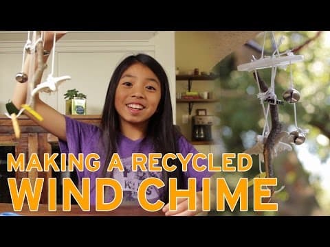 How To Make a Recycled Wind Chime | Full-Time Kid