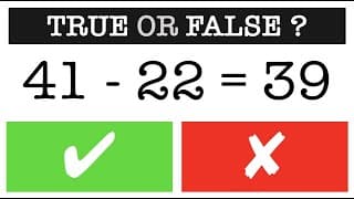 True or False Math Speed Test | Addition Subtraction Multiplication Division Mental Maths Drill