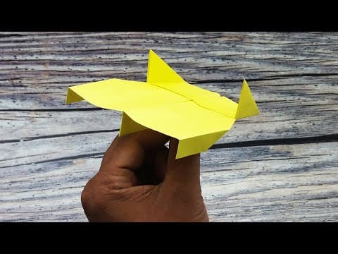 How To Make a Paper Airplane To Fly Long