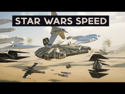 SPEED COMPARISON 3D | Star Wars