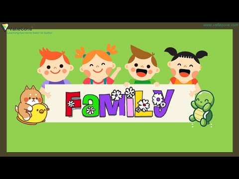My Family l Learn about family for kids