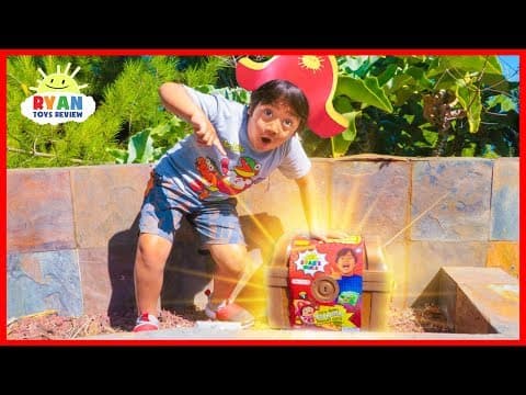 Ryan found giant treasure chest in our backyard!