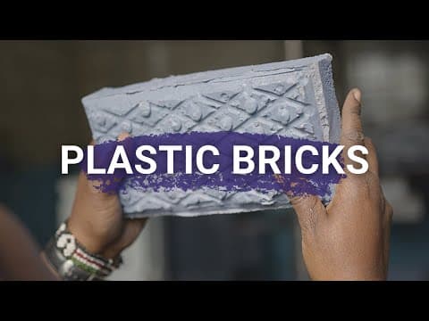 Recycling plastic waste to make bricks that are stronger than concrete