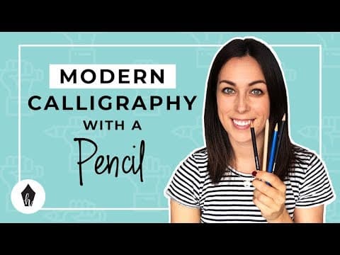 Beginners guide to doing calligraphy with a pencil