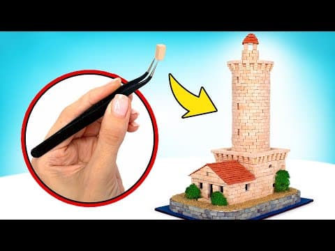 Stunning lighthouse glowing in the dark