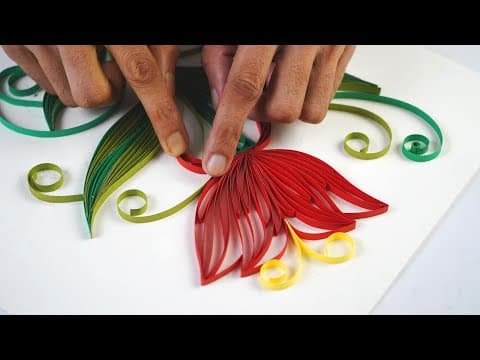 Wow ! making a beautiful flower using some paper strips/ home decor