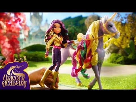 How to Bond with Unicorn Academy RAINBOW LIGHT-UP WILDSTAR! | Cartoons for Kids