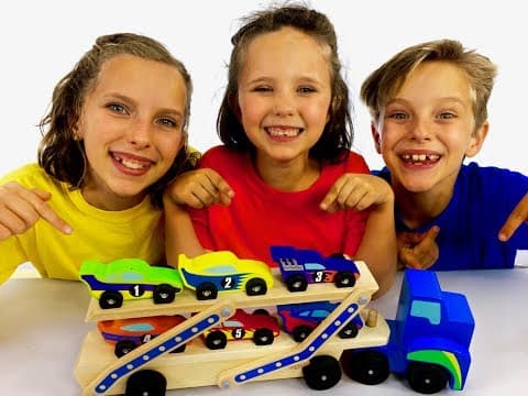 Learn English Colors Race Car toys