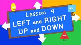 Left, Right, Up, Down. Lesson 9. Educational video for children (Early childhood development)