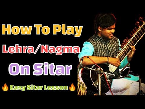 How to play lehra On Sitar| Lehra in Raag Kalawati