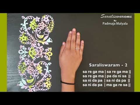 Carnatic music - learn saraliswaram 2
