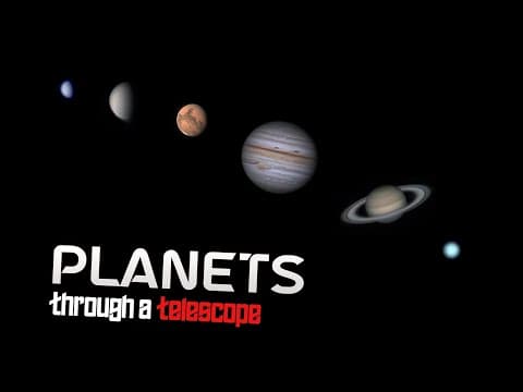 Planets of the Solar System Through a Telescope
