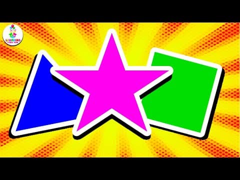 Learn Shapes and Colors for Preschoolers ⭐