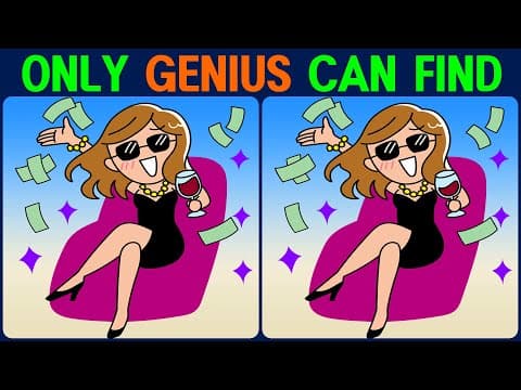 【Find the Difference】 If you've found them all, you're a genius!