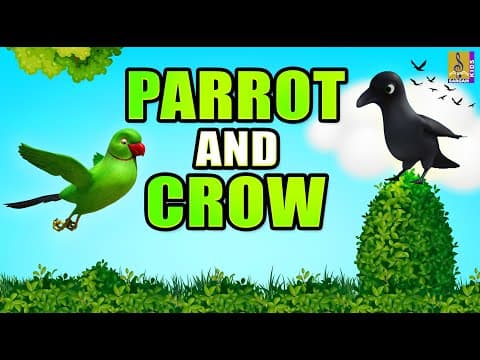 Parrot And Crow | English Stories | English Story for Kids | English Cartoons #cartoon #parrot #crow