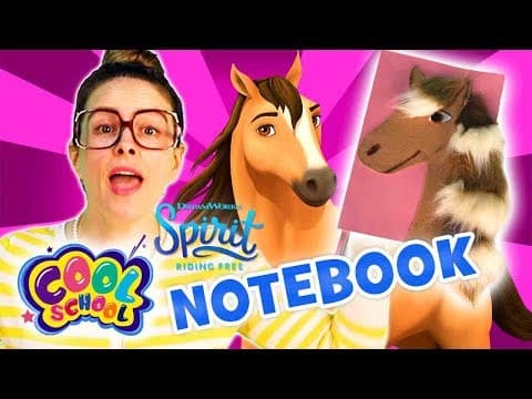 DIY Horse Notebook Back to School with Crafty Carol  Spirit Riding Free  Crafts for Kids