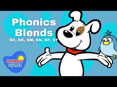 Phonics Blends for Kids: BL,CL,FL,GL,PL,SL- Bingo's Lingo on Harmony Square