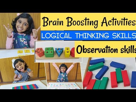 Brain Boosting Activities part 4/ Logical thinking skill/ Observation skill