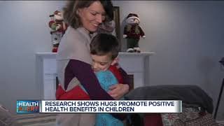 Research show hugs promote positive health benefits in children