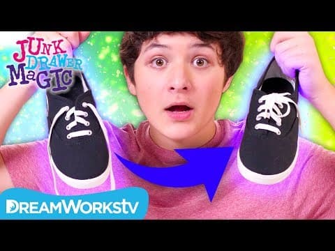 Magic Self-Tying Shoe Laces | JUNK DRAWER MAGIC