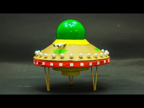 How to make a UFO with cardboard | School Projects