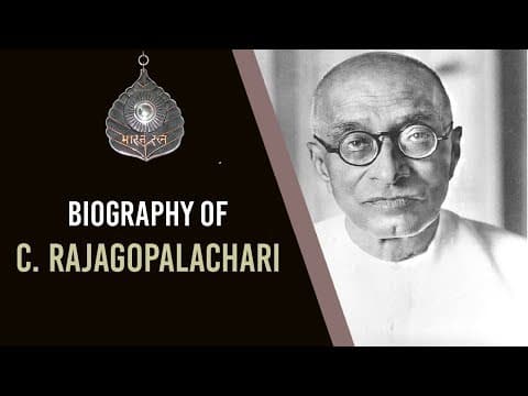 Biography of C. Rajagopalachari, Last Governor General of India & former Tamil Nadu CM #BharatRatna