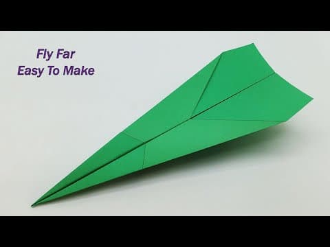 How To Make a Paper Airplane That Fly Far - Easy To Make