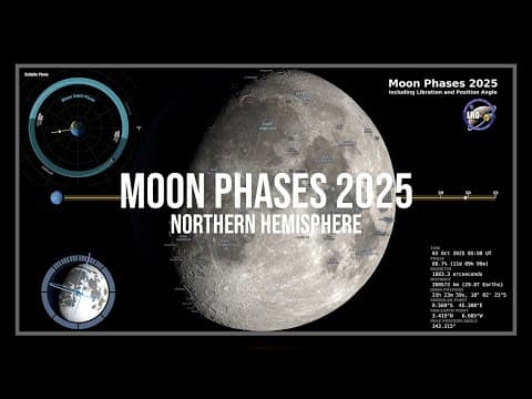 2025 Moon Phases - Northern Hemisphere - 4K - YouTube