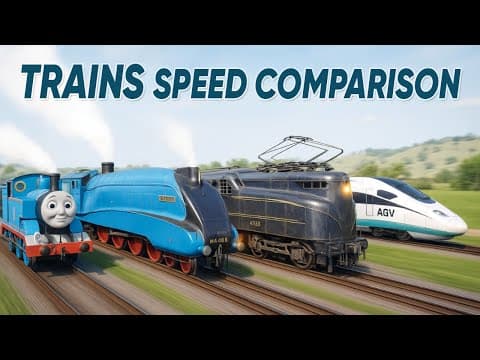 SPEED COMPARISON 3D | Trains