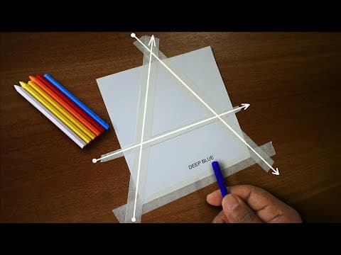 "A" Day and Night scenery drawing for beginners with Wax Crayons | A to Z Art | step by step | #98