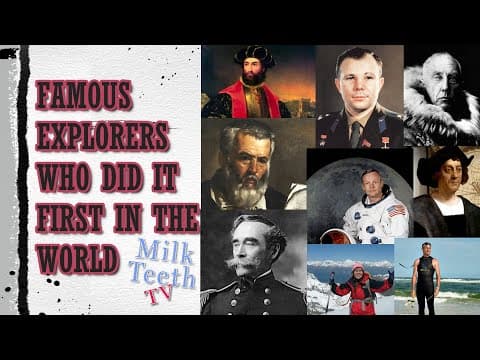 Famous Explorers in the world | First in the world G.K. for Kids | First Conquerors in the World