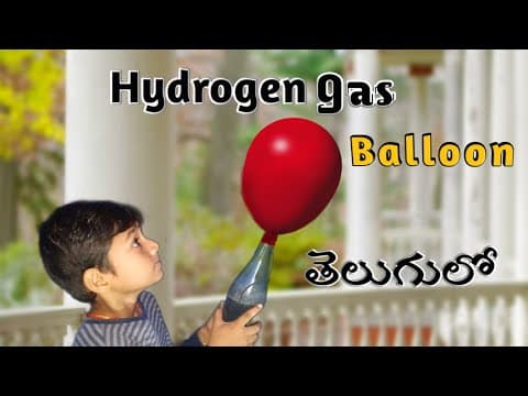 Make your own Hydrogen Balloon at home౹౹ hydrogen balloon ని ఎలా తయారు చెయ్యాలో చూడండి