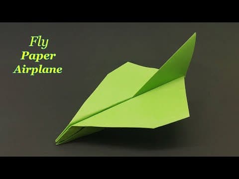 How To Make a Paper Airplane that Flies Far and Far - Paper Glider Airplane