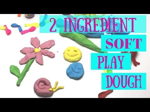 2 Ingredient Play Dough - No Cook Super Soft Play Doh