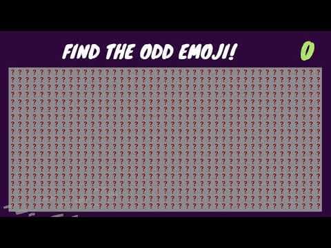 FIND THE ODD EMOJI